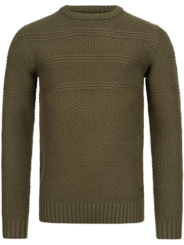 Indicode Herren Mirek Strickpullover mit Rundhals-Ausschnitt | Pullover O-Neck Pulli Männer Army XL Indicode Herren Mirek Strickpullover mit Rundhals-Ausschnitt | Pullover O-Neck Pulli Männer Army XL von Indicode