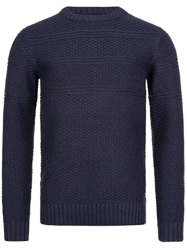 Indicode Herren Mirek Strickpullover mit Rundhals-Ausschnitt | Pullover O-Neck Pulli Männer Navy M Indicode Herren Mirek Strickpullover mit Rundhals-Ausschnitt | Pullover O-Neck Pulli Männer Navy M von Indicode