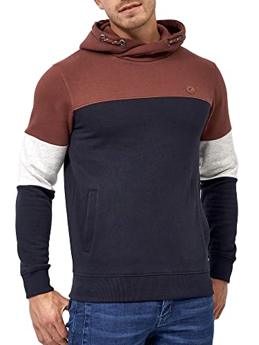 Indicode Herren Olson Sweatshirt mit Kapuze | Hoodie Kapuzenpullover für Männer Andorra L von Indicode