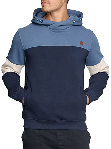 Indicode Herren Olson Sweatshirt mit Kapuze | Hoodie Kapuzenpullover für Männer China Blue XXL von Indicode