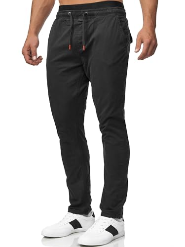 Indicode Herren Osborne Stoffhose aus 98% Baumwolle | Herrenhose Freizeithose für Männer Black, XXL von Indicode