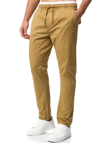 Indicode Herren Osborne Stoffhose aus 98% Baumwolle | Herrenhose Freizeithose für Männer Amber S von Indicode