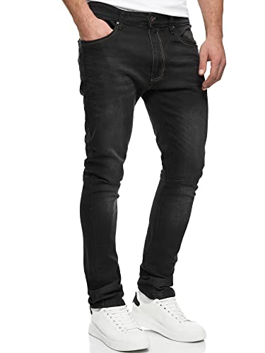 Indicode Herren Phoenix Jeanshose aus Baumwoll-Mischung mit 5 Taschen | Denim Herrenjeans Vintage Black 31/30 von Indicode