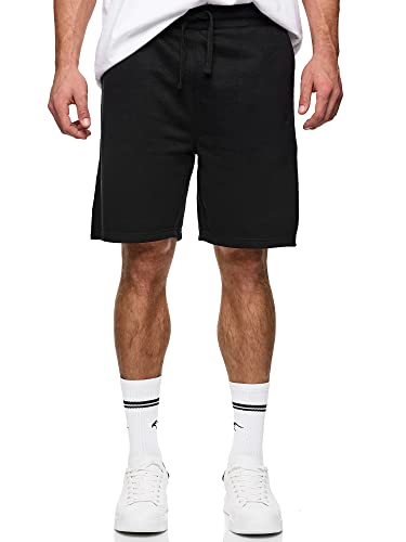 Indicode Herren Puller Sweatshorts mit Kordelzug | Herrenshorts Sportshorts für Männer Black L von Indicode