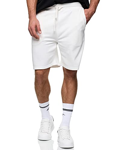 Indicode Herren Puller Sweatshorts mit Kordelzug | Herrenshorts Sportshorts für Männer Offwhite L von Indicode