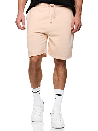 Indicode Herren Puller Sweatshorts mit Kordelzug | Herrenshorts Sportshorts für Männer Pale Peach L von Indicode