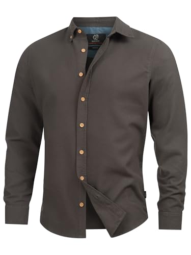 Indicode Herren Riverside Hemd kariert mit Button-Down-Kragen | Herrenhemd Männerhemd Raven M von Indicode