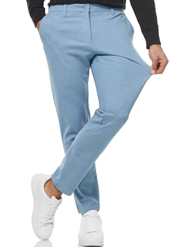 Indicode Herren Rodekro Performance Pants | Chinohose Herrenhose Super Stretch Stoffhose Bequeme Business Hose für Männer Sky Way, 29/30 von Indicode