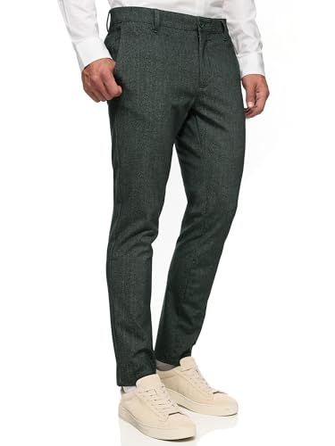 Indicode Herren Rodekro Performance Pants | Chinohose Herrenhose Super Stretch Stoffhose Bequeme Business Hose für Männer Green Herringbone 34/32 Indicode Herren Rodekro Performance Pants | Chinohose Herrenhose Super Stretch Stoffhose Bequeme Business Hose für Männer Green Herringbone 34/32 von Indicode