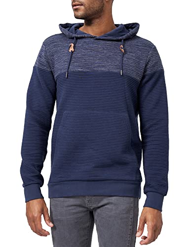 Indicode Herren Saunders Sweatshirt mit Kapuze | Hoodie Kapuzenpullover für Männer Navy L von Indicode