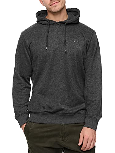 Indicode Herren Simpson Sweatshirt mit Kapuze | Hoodie Kapuzenpullover für Männer Charcoal Mix, S von Indicode