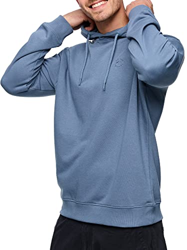 Indicode Herren Simpson Sweatshirt mit Kapuze | Hoodie Kapuzenpullover für Männer China Blue, XXL von Indicode