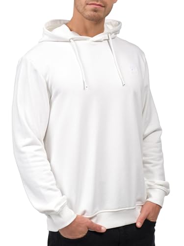 Indicode Herren Simpson Sweatshirt mit Kapuze | Hoodie Kapuzenpullover für Männer Offwhite L von Indicode