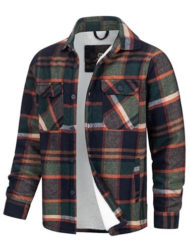 Indicode Herren Spin Langarmhemd Übergangsjacke gefüttert | Herrenhemd Freizeithemd Navy, M von Indicode