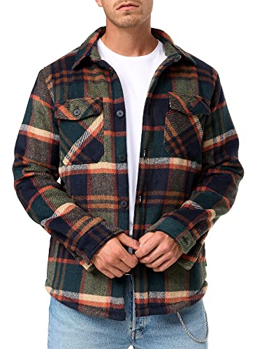 Indicode Herren Spin Langarmhemd Übergangsjacke gefüttert | Herrenhemd Freizeithemd Navy XXL Indicode Herren Spin Langarmhemd Übergangsjacke gefüttert | Herrenhemd Freizeithemd Navy XXL von Indicode