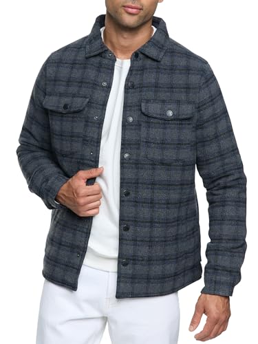 Indicode Herren Spin Langarmhemd Übergangsjacke gefüttert | Herrenhemd Freizeithemd Raven XXL Indicode Herren Spin Langarmhemd Übergangsjacke gefüttert | Herrenhemd Freizeithemd Raven XXL von Indicode