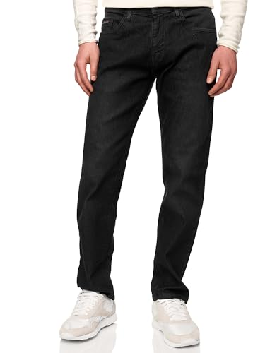 Indicode Herren Texas Jeanshose aus Baumwoll-Mischung mit Stretch | Denim Herrenjeans Black, 36/34 von Indicode