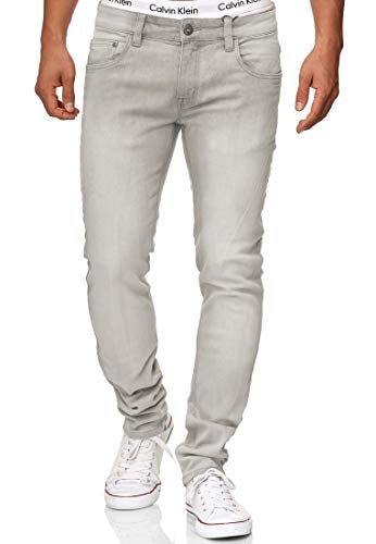 Indicode Herren Texas Jeanshose aus Baumwoll-Mischung mit Stretch | Denim Herrenjeans Lt Grey 29/32 von Indicode