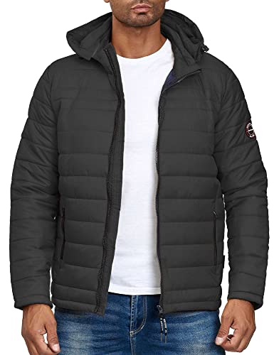 Übergangsjacke Herren - Lascelles - Mit abtrennbarer Kapuze und Tunnelzug - Herren Jacke im Steppjacken Look - Windsicher - Ideal für Frühling und Herbst - Dark Grey - Gr. S Übergangsjacke Herren - Lascelles - Mit abtrennbarer Kapuze und Tunnelzug - Herren Jacke im Steppjacken Look - Windsicher - Ideal für Frühling und Herbst - Dark Grey - Gr. S von Indicode