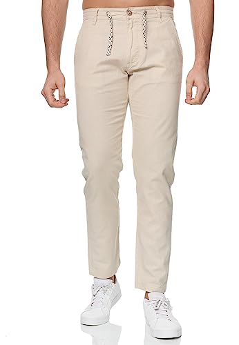 Indicode Herren Venedig Stoffhose aus Leinen & Baumwolle | Leinenhose Freizeithose Männer Fog M Indicode Herren Venedig Stoffhose aus Leinen & Baumwolle | Leinenhose Freizeithose Männer Fog M von Indicode