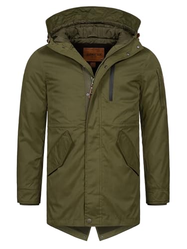 Indicode Herren Villalobos Regenparka mit Kapuze | Funktionsjacke Windbreaker Segeljacke Army M Indicode Herren Villalobos Regenparka mit Kapuze | Funktionsjacke Windbreaker Segeljacke Army M von Indicode