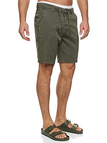 Indicode Herren Vino Chino Shorts mit 4 Taschen | Bermuda Herren Chino Shorts Army XXL von Indicode