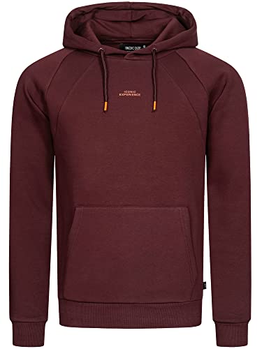 Indicode Herren Virginia Sweatshirt mit Kapuze | Hoodie Kapuzenpullover für Männer Fudge XL von Indicode