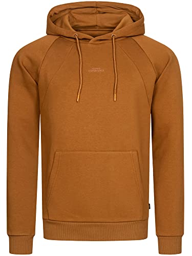 Indicode Herren Virginia Sweatshirt mit Kapuze | Hoodie Kapuzenpullover für Männer Rubber XXL von Indicode