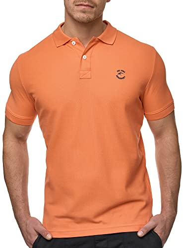 Indicode Herren Wadim Poloshirt aus Baumwolle | Herrenpoloshirt Polokragen Baumwollshirt Flamingo M von Indicode