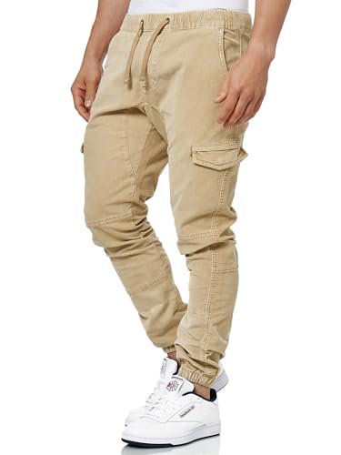Indicode Herren Walker Cargohose (Cord-Stretch) | Cargo Hose Cordhose Kord Baumwollhose Cornstalk, XL von Indicode