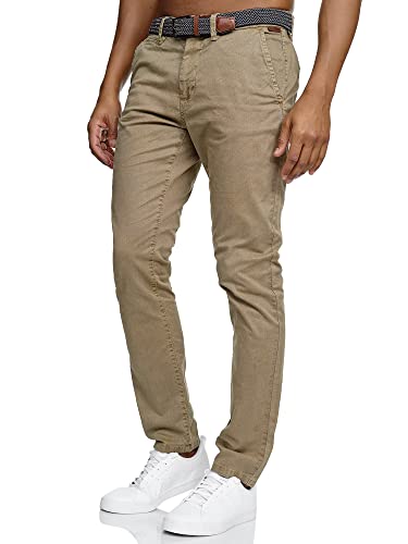 Indicode Herren Waller Chinohose Stretchhose | Chino Herrenhose Stretch Stoffhose Cornstalk 30/32 von Indicode