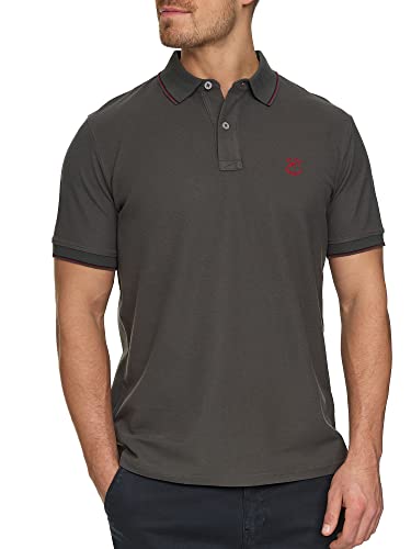 Indicode Herren Wallo Poloshirt aus Baumwolle | Herrenpoloshirt Polokragen Baumwollshirt Raven M von Indicode