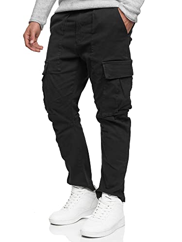Indicode Herren Walsh Cargohose aus Baumwolle mit 6 Taschen | Freizeithose für Männer Black XL Indicode Herren Walsh Cargohose aus Baumwolle mit 6 Taschen | Freizeithose für Männer Black XL von Indicode