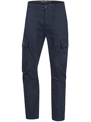 Indicode Herren Walsh Cargohose aus Baumwolle mit 6 Taschen | Freizeithose für Männer Navy L von Indicode