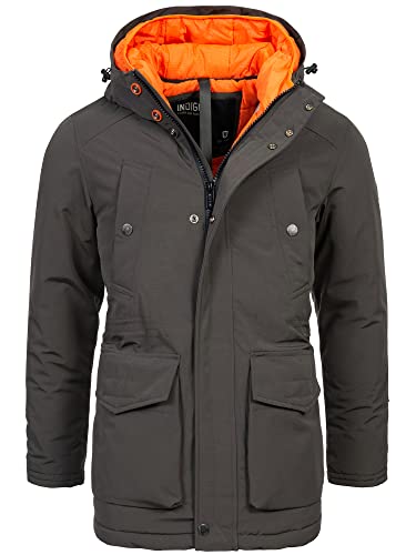 Indicode Herren Waters Herrenmantel mit verdeckter Knopfleiste | Wintermantel für Männer Raven M Indicode Herren Waters Herrenmantel mit verdeckter Knopfleiste | Wintermantel für Männer Raven M von Indicode