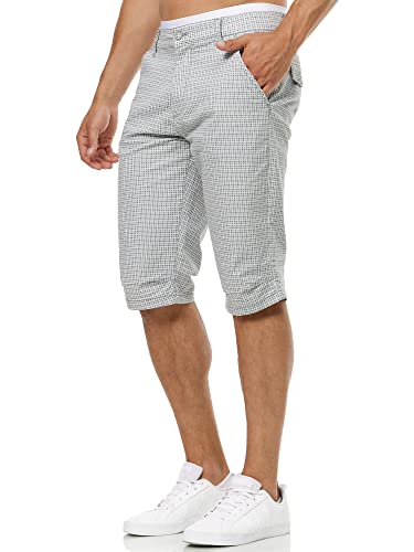 Indicode Herren Whitney Chino Shorts mit 4 Taschen aus Baumwolle | Bermuda Sommershorts für Männer Dk Denim, XXL von Indicode