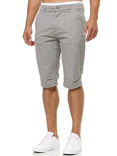 Indicode Herren Whitney Chino Shorts mit 4 Taschen aus Baumwolle | Bermuda Sommershorts für Männer Dk Grey, M von Indicode