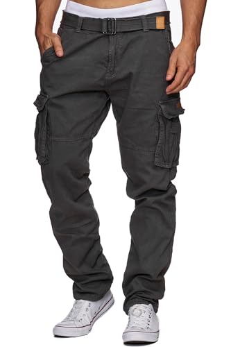 Indicode Herren William Cargohose aus Baumwolle m. 7 Taschen inkl. Gürtel | Outdoorhose Raven XXL Indicode Herren William Cargohose aus Baumwolle m. 7 Taschen inkl. Gürtel | Outdoorhose Raven XXL von Indicode