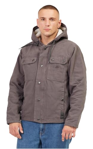 Indicode Herren Worker Jacke Jacket Santon Arbeitsjacke gefüttert 6 Taschen Winterjacke, Dk Grey Gr.M von Indicode