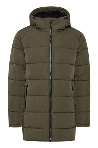 Indicode Hersh Steppjacke Herren Parka Winterjacke Steppparka gefüttert mit Kapuze, Größe:L, Farbe:Army (600) von Indicode