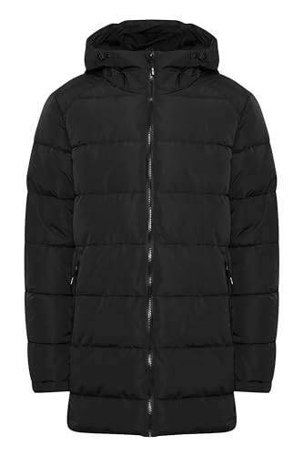 Indicode Hersh Steppjacke Herren Parka Winterjacke Steppparka gefüttert mit Kapuze, Größe:L, Farbe:Black (999) von Indicode