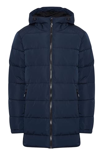 Indicode Hersh Steppjacke Herren Parka Winterjacke Steppparka gefüttert mit Kapuze, Größe:L, Farbe:Navy (400) von Indicode