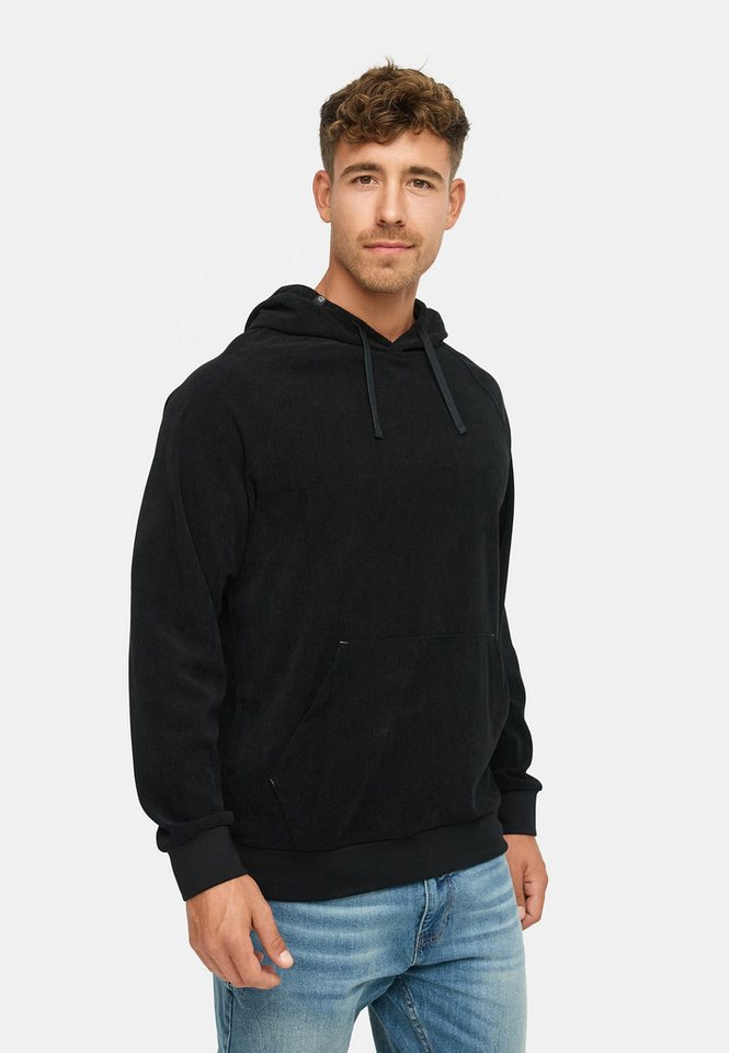Indicode Hoodie Herren INNemoto Sweatshirt Kapuze Herrenhoodie Hoodie mit Kapuze und Kängurutasche von Indicode