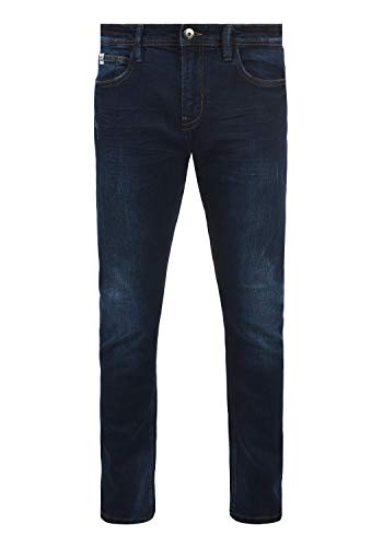Indicode IDAldersgate Herren Jeans Hose Denim mit Stretch und Destroyed-Look Slim Fit, Größe:33/34, Farbe:Dark Blue (855) von Indicode