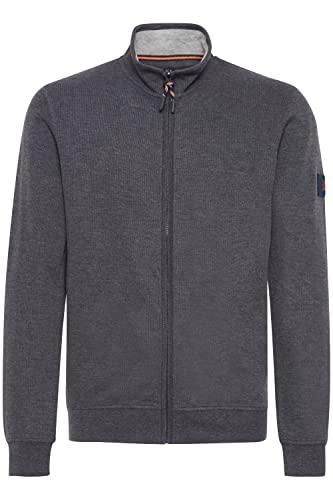 Indicode IDArcelio Herren Arcelio Sweatshirt Zip-Jacke mit Stehkragen, Größe:S, Farbe:Charcoal Mix (915) von Indicode