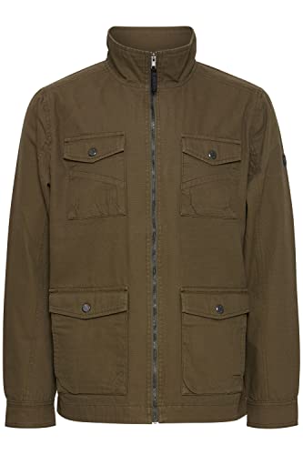 Indicode IDBolven Herren Feldjacke Übergangsjacke Jacke nicht gefüttert mit Stehkragen, Größe:M, Farbe:Army (600) von Indicode