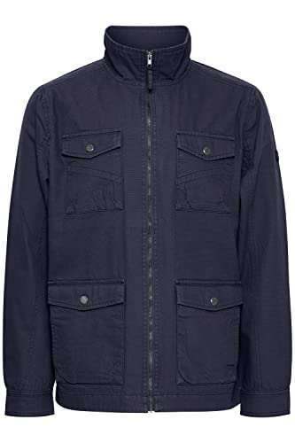 Indicode IDBolven Herren Feldjacke Übergangsjacke Jacke nicht gefüttert mit Stehkragen, Größe:XXL, Farbe:Navy (400) von Indicode