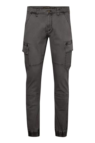 Indicode IDBromfield Herren Cargohose Lange Hose mit Cargotaschen Gesäßtaschen Baumwollmischung Regular fit, Größe:L, Farbe:Dark Grey (910) von Indicode