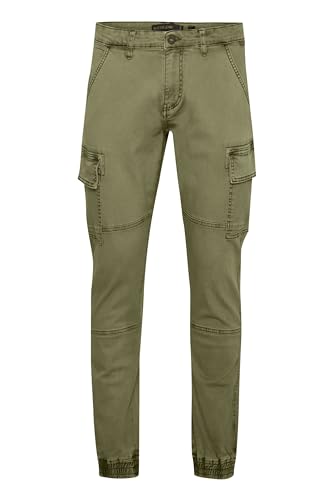 Indicode IDBromfield Herren Cargohose Lange Hose mit Cargotaschen Gesäßtaschen Baumwollmischung Regular fit, Größe:M, Farbe:Army (600) von Indicode