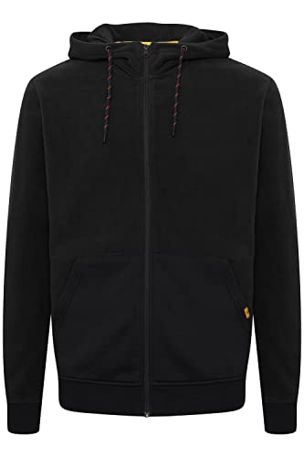 Indicode IDLando Herren Fleecejacke Sweatjacke Jacke mit hochabschließendem Kragen aus hochwetigem Fleece-Material, Größe:2XL, Farbe:Black (999) von Indicode